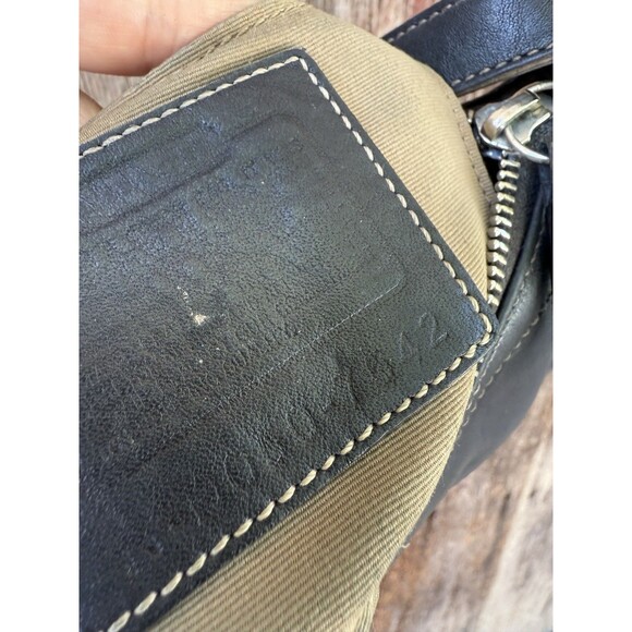 Coach Hamptons Leather Buckle Shoulder Hobo Bag “Barbie Bag” 7542 RARE Black - Picture 6 of 7